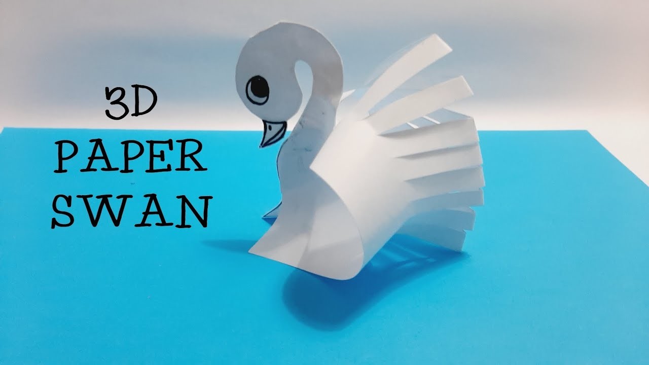 How to make Easy 3D Paper Swan #shorts