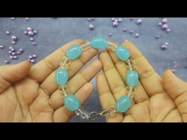 Beaded bracelet.How to make beaded jewellery beads necklaces.putir kaj.পুতির ব্রেসলেট
