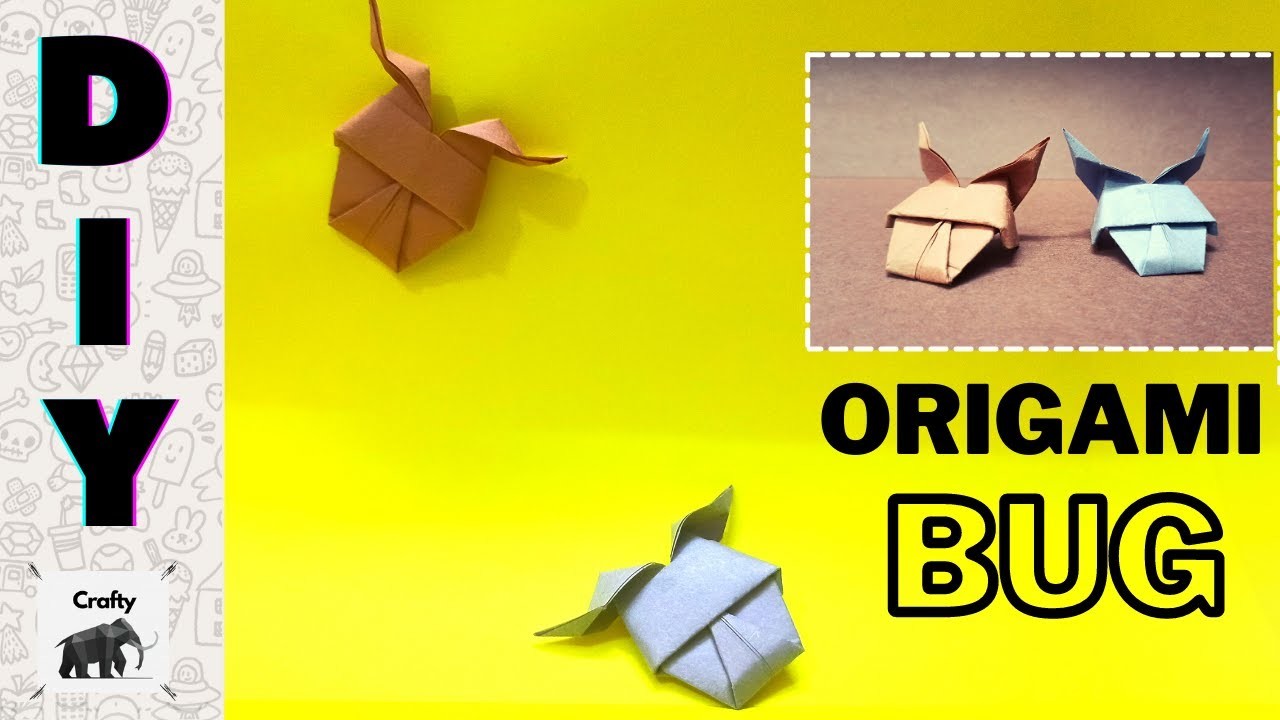 Easy paper Bug ????(1 Min) | Origami BUG #shorts