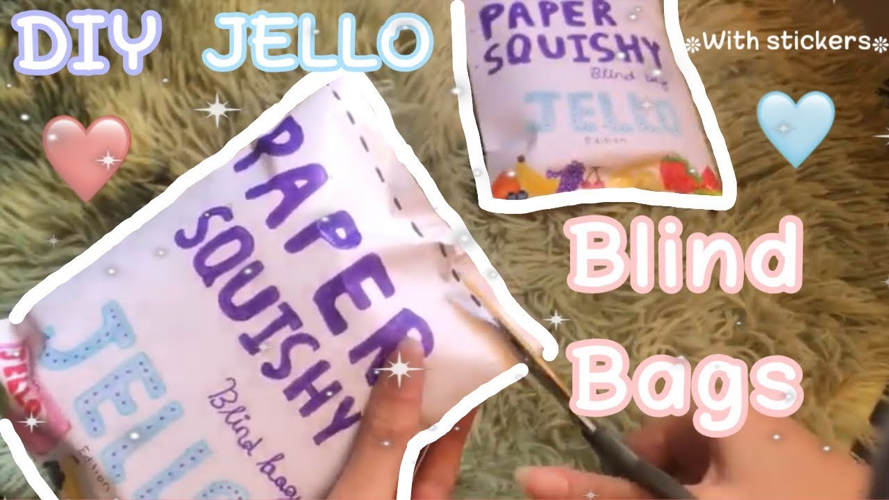 OPENING DIY JELLO PAPER SQUISHY BLIND BAGS