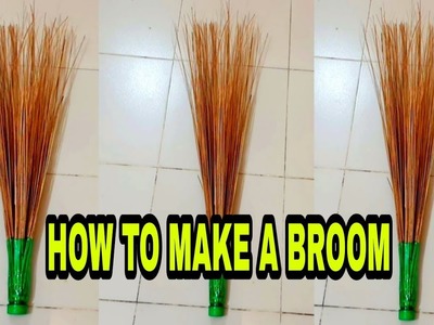 ঝাড়ু বাঁধাই শিখি || ঝাড়ু বাঁধার অসাধারণ আইডিয়া ||How to make a broom decor||ঝাড়ু বাধাঁর নিয়ম