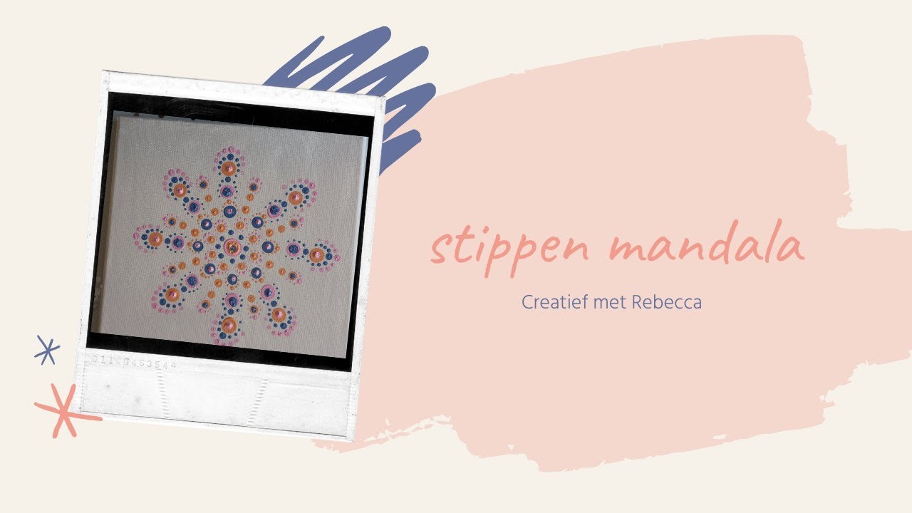 Hoe maak je een stippen mandala op canvas  #stippen #mandala