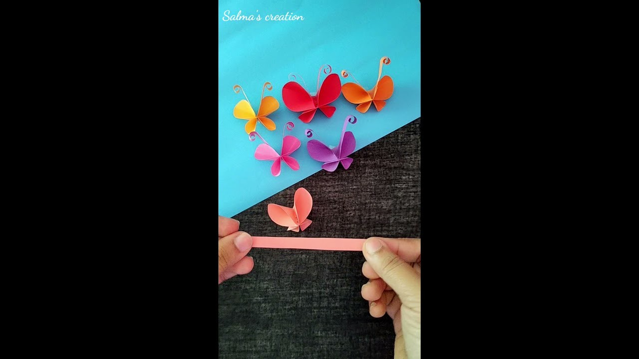 Diy Paper Butterfly #origami Butterfly #shorts #ytshorts #Salma's_creation