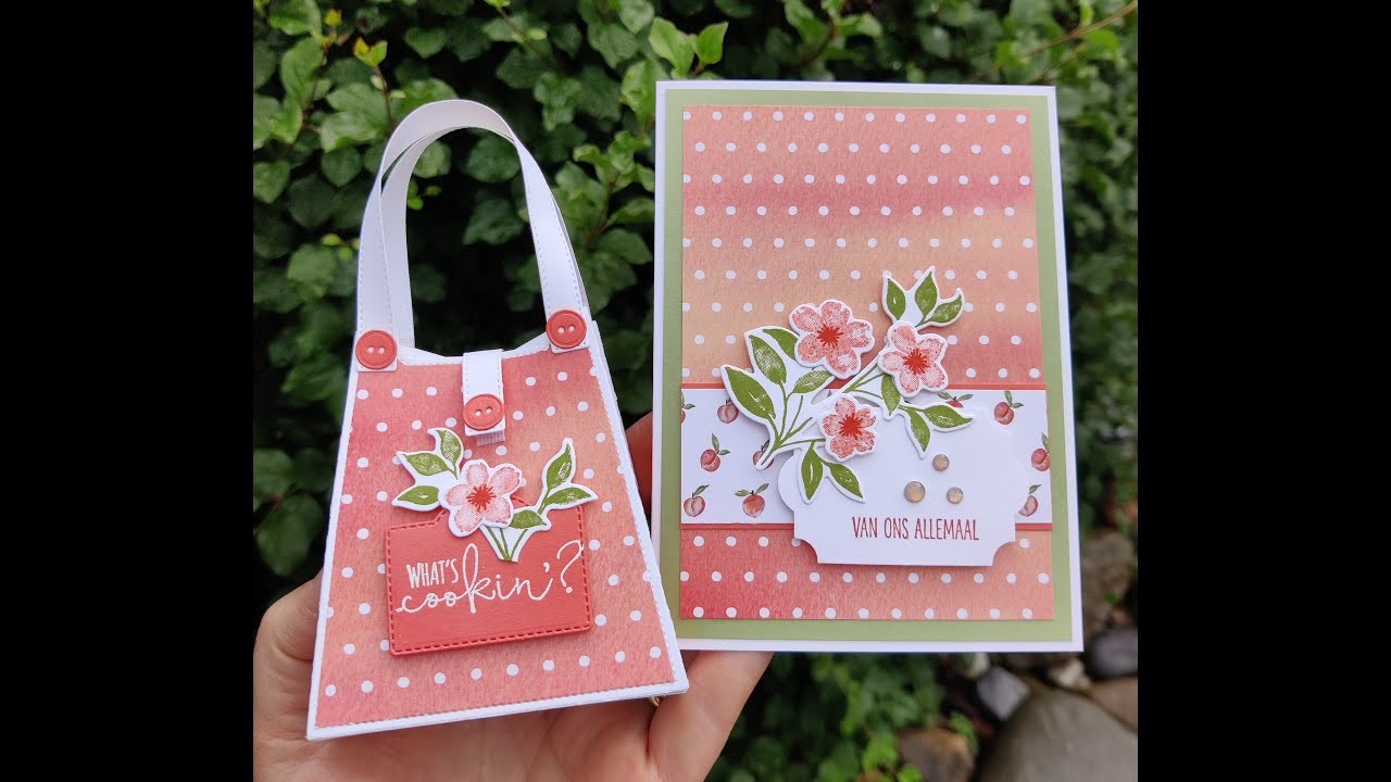 Stampin' Up! #40, Van ons allemaal, met de Sweet as a Peach en de Wensbloemen stempelsets