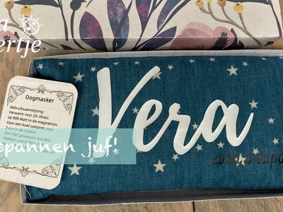 Warmte oogmasker zelf maken | cadeau voor de juf