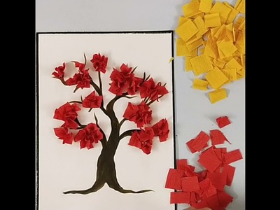 3D Paper Tree#Paper tree craft#Paper Craft