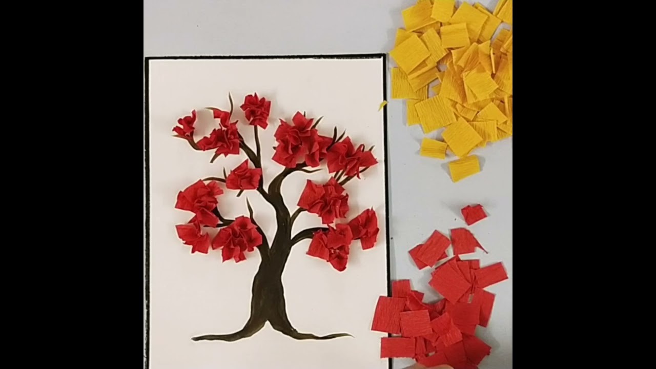 3D Paper Tree#Paper tree craft#Paper Craft