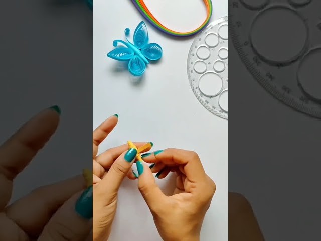 Butterfly with quilling paper