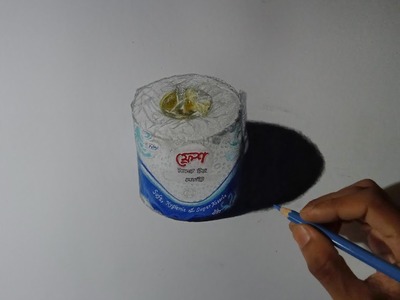 Drawing Hyper Realistic Tessue paper