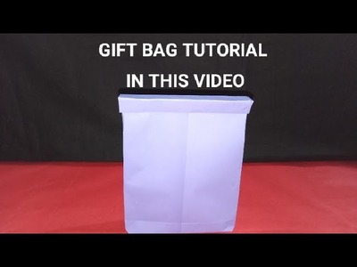 ORIGAMI DIY GIFT BAG. PAPER GIFT BAG. EASY . . 