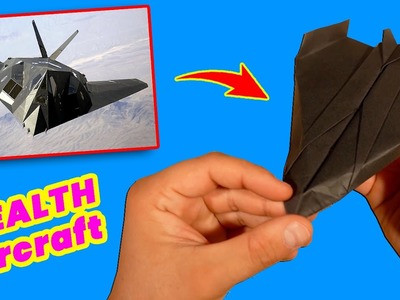 Paper Airplane Stealth Plane Origami. Origami F-117 Nighthawk - Restart Origami