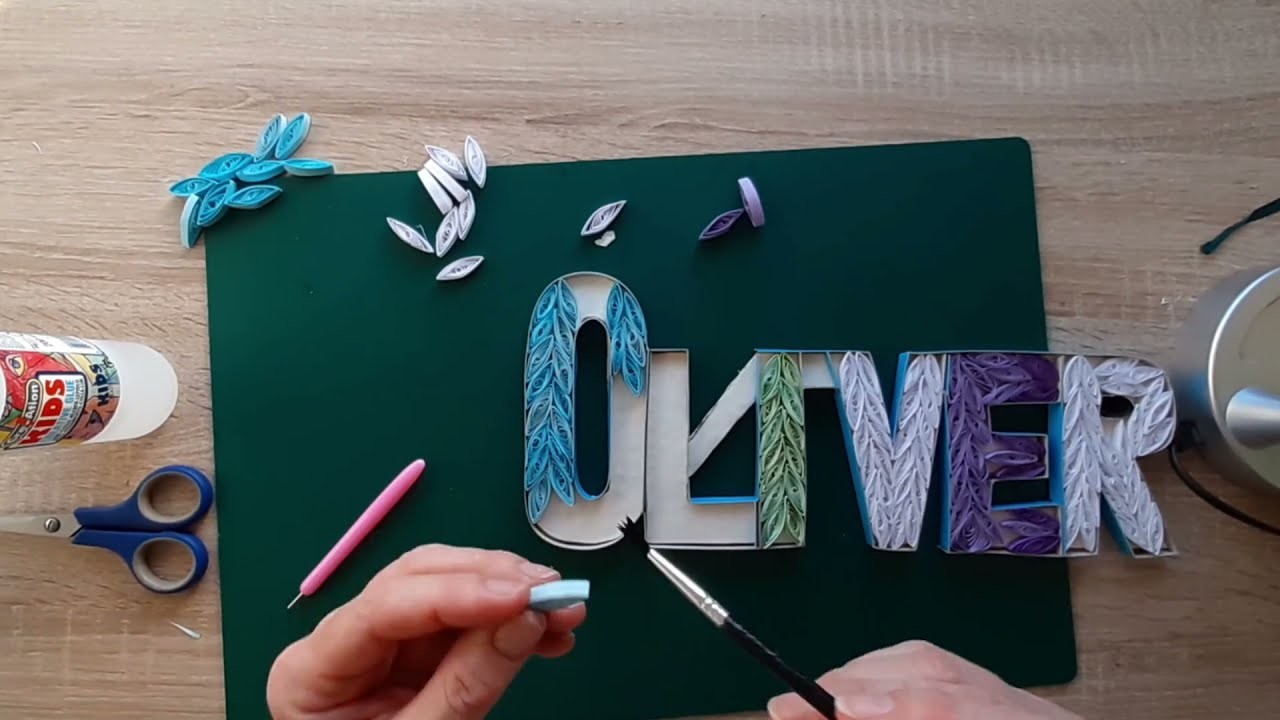 Quilling - How to make -Step by step - Oliver -Квиллинг - как делать - шаг за шагом - Оливер