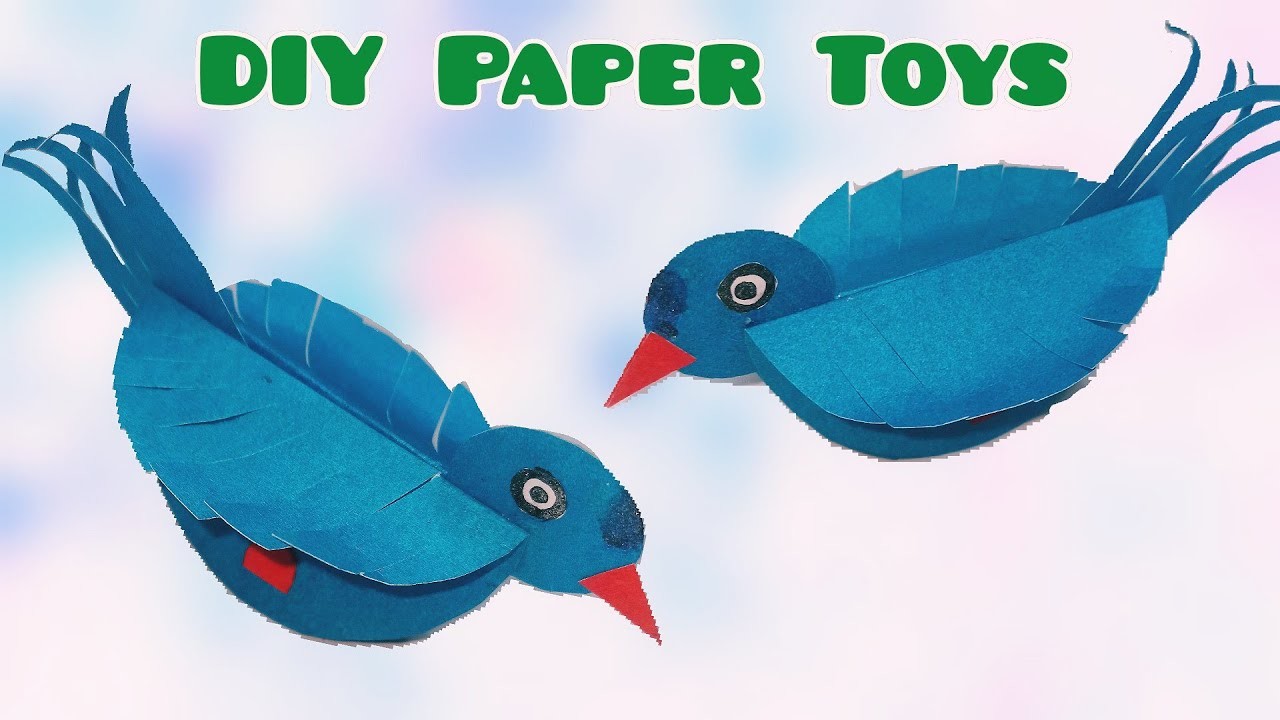 DIY paper toys | Easy paper birds | Origami