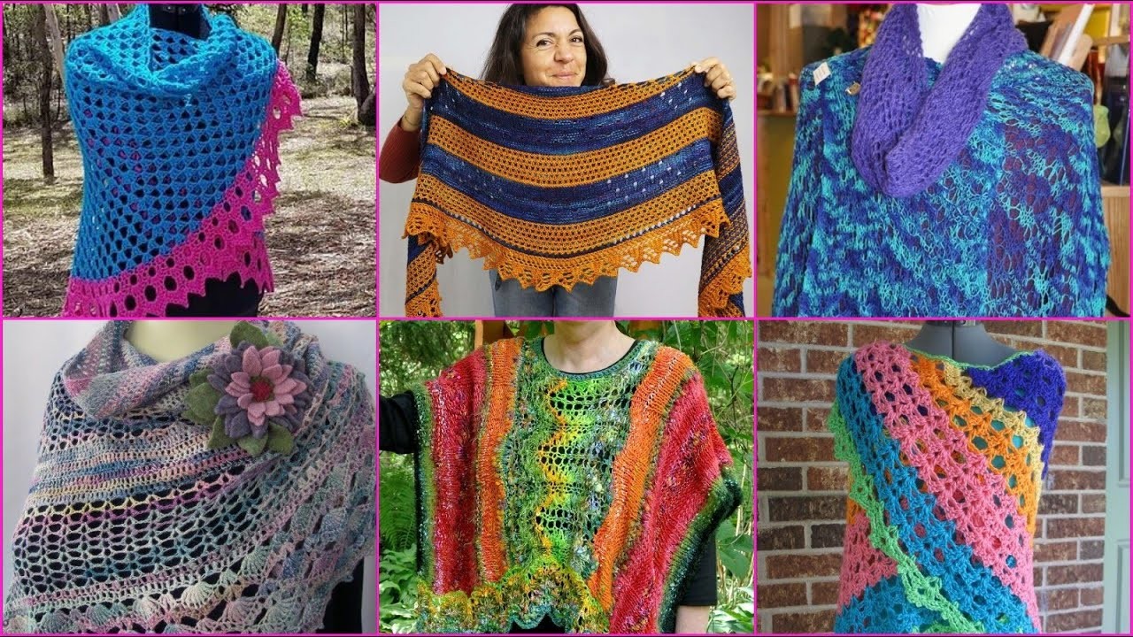 Crochet Girls Woolen Poncho.Free Size Elegant Beginner Shawls.Stunning SummerTime Scarf