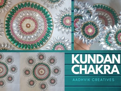 Kundan Chakra For Varamahalakshmi Festival Kundan Rangoli Designs For Festival DIY Lakshmi Chakra