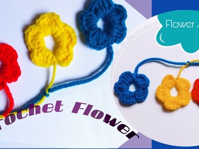 #Basic Crochet Stich For Beginner In Bangla#HowTo MakeA Crochet Flower#ItShikha#কুসিকাঁটারফুল তৈরী