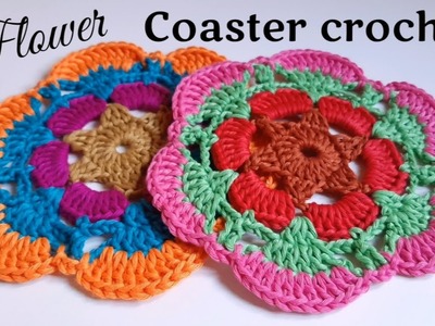 Flower coaster crochet | tatakan rajut