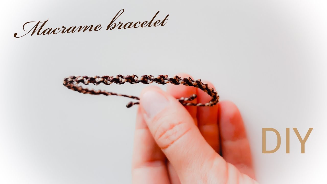 How to make macrame bracelet with threads | For beginners tutorial | Pulsera | Макраме браслет