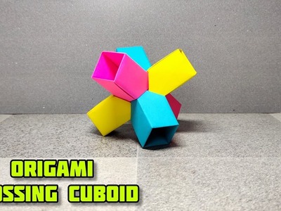 Origami Crossing Cuboid | Modular Kusudama Origami | Paper craft