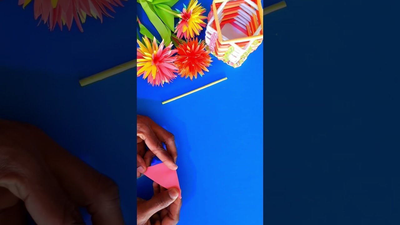 ▶️????• Paper dahlia flowers | how to make dahlia paper flower | DIY wedding flowers |কাগজের ডালিয়া ফুল