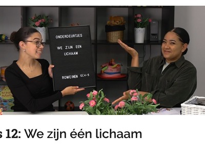 Onderdeurtjes aflevering 12: We zijn één lichaam | Knutselwerkjes in de beschrijving!