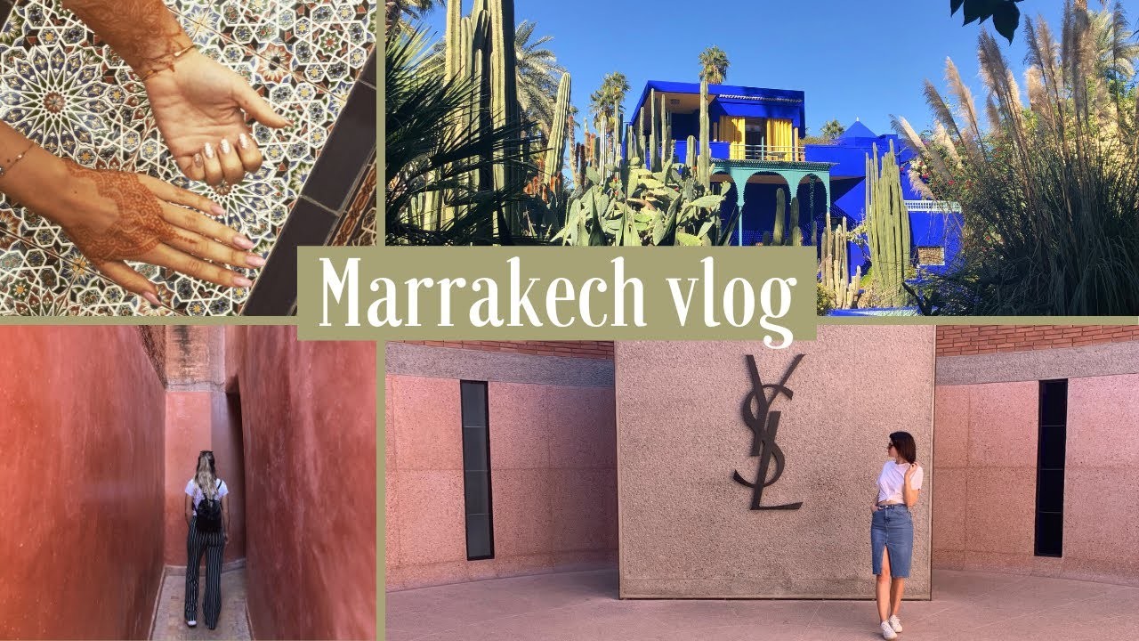 REIS VLOG: Marrakech, Marokko | Jardin Majorelle, souks & eten | Mooiste plekken in Marrakech