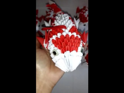 3d origami fish #shorts