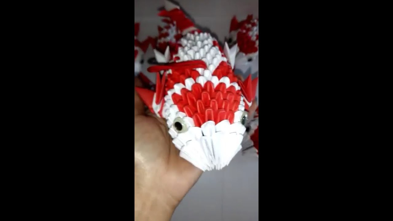 3d origami fish #shorts