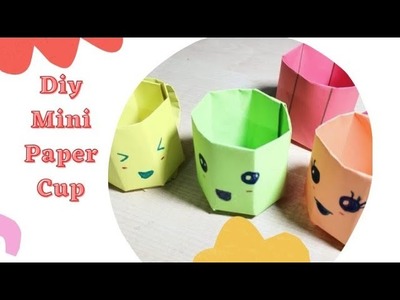 Diy Mini Paper Cup.Origami Paper  Mug.How to make a Paper Cup.কাগজের মগ.Hand Crafts.Paper Craft