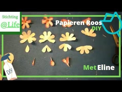 DIY papieren roos maken