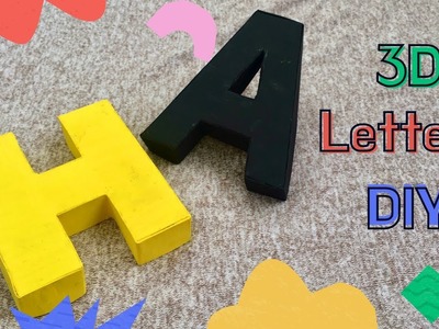 Origami 3d letters DIY | Paper letters DIY | 3d letter decor ideas