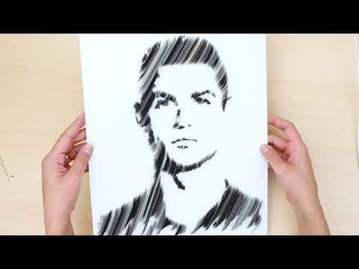 Cristiano Ronaldo | Face Art | Portrait Paper Quilling
