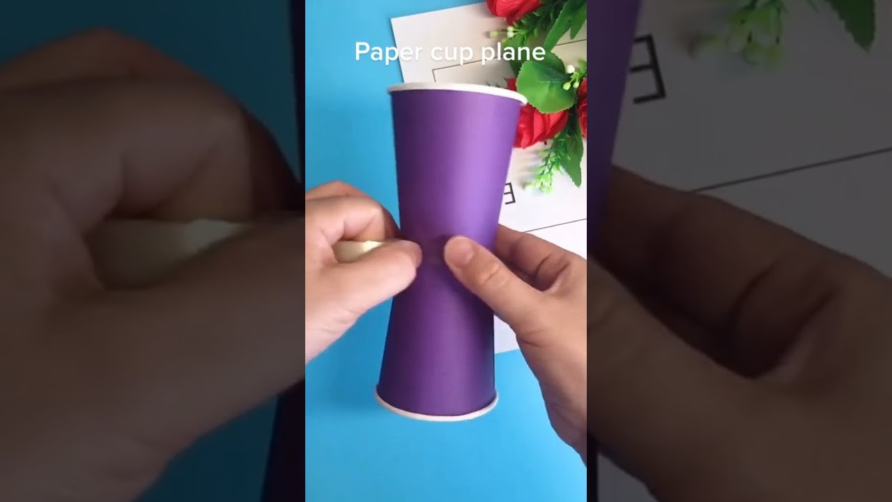 Paper Cup Plane #papercup #papercrafts #diycrafts #shorts