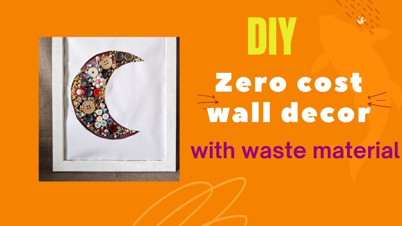 DIY Wall Frame | boho wall frame | DIY Wall Art | Low cost Decor | Zero cost Decor |Boho Decor