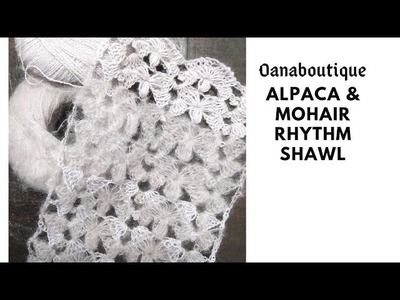 Alpaca& mohair rhythm shawl