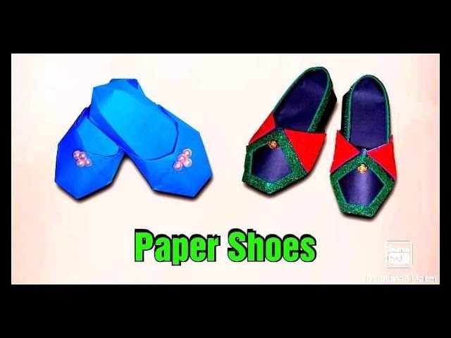 Diy paper shoe | paper slippers | kagaz ka shoe | kagojer juta | diy paper craft | paper shoe