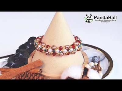 【Pandahall DIY Tutorial】Buntes Perlenarmband.Colorful pearl bracelet