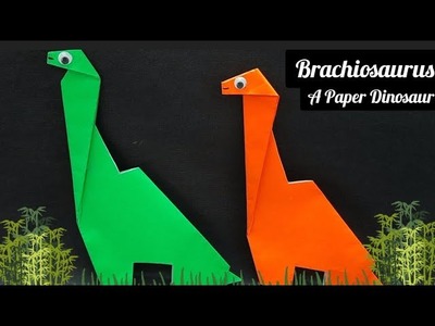 Brachiosaurus.Origami Dinosaur.Paper Dinosaur.Easy paper craft