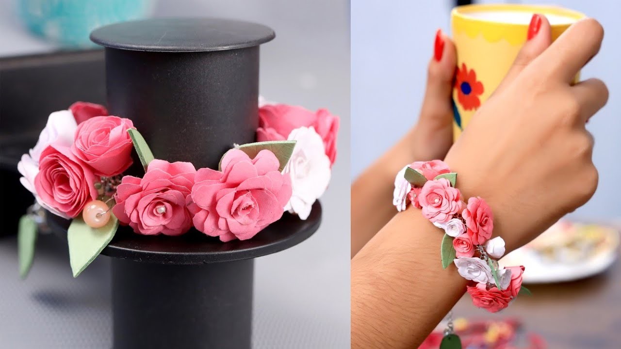 DIY Paper Bracelet ???????????? #paperjewelry #baby #short