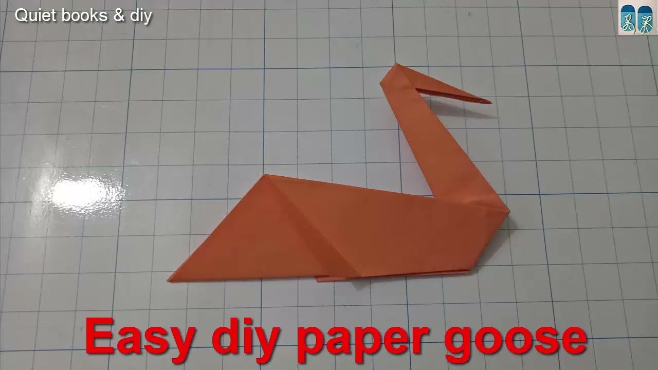 How To Make a Paper Goose - Quick and Easy Origami