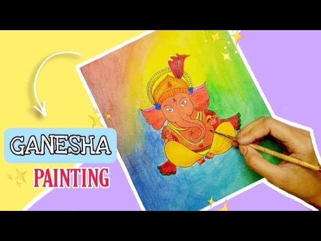 LORD GANESHA PAINTING | Ganesh chaturthi special|Pushpanjali Sikarwar