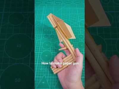 Make paper plane launcher, paper gun