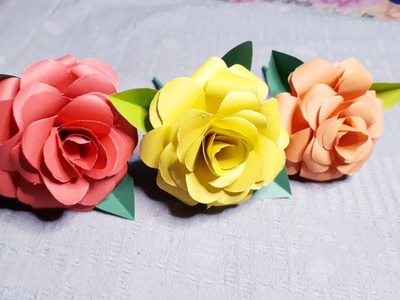 কাগজের ফুল | how to make paper flowers2021 | paperflowers | papercrafts | কাগজের ফুল বানানো | reuse