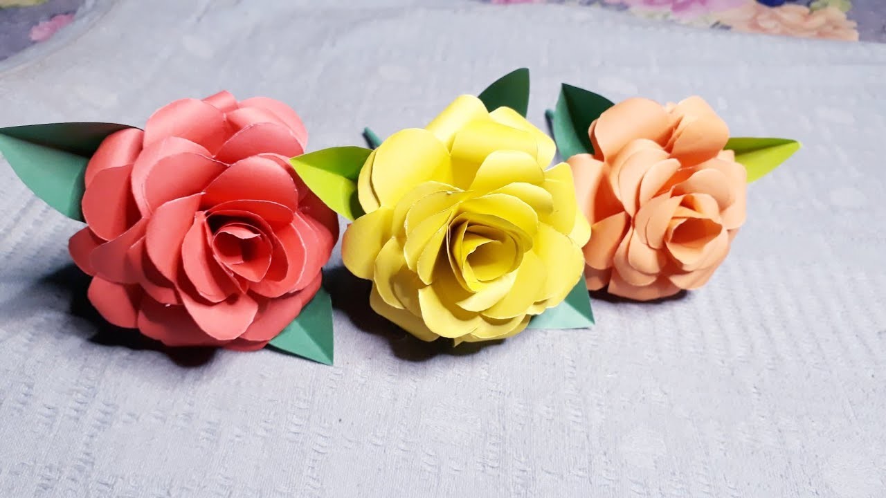 কাগজের ফুল | how to make paper flowers2021 | paperflowers | papercrafts | কাগজের ফুল বানানো | reuse