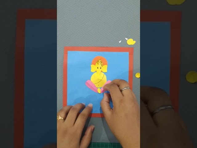 3D Paper Ganapati | DIY Paper Ganesha #shorts #viralvideo #youtubeshorts #ytshorts #shortvideo