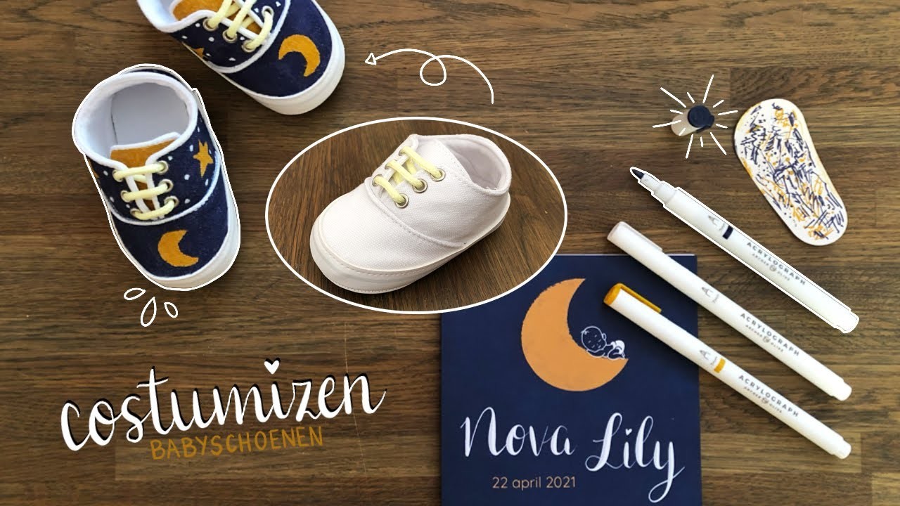 Babyschoenen pimpen met acrylographs