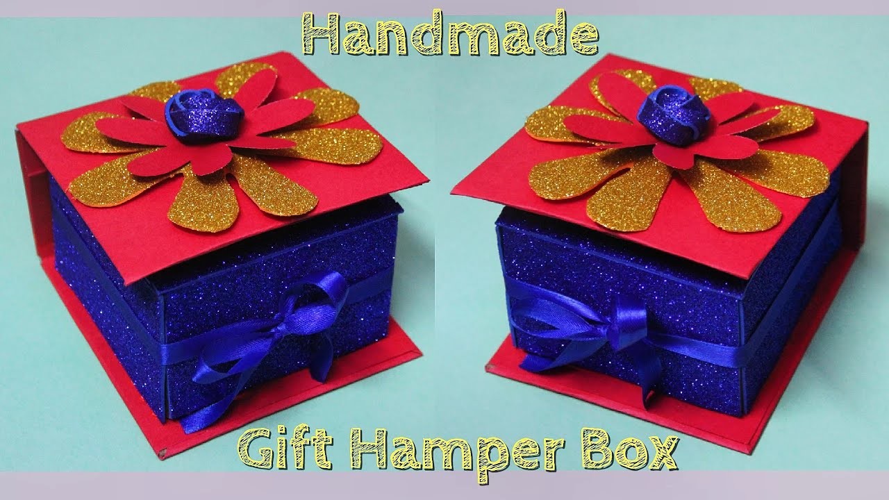 Creative Handmade Gift Hamper Box???????? #gifthamperbox #handmadebox #cardboardcraft #DIYGifthamper #DIY