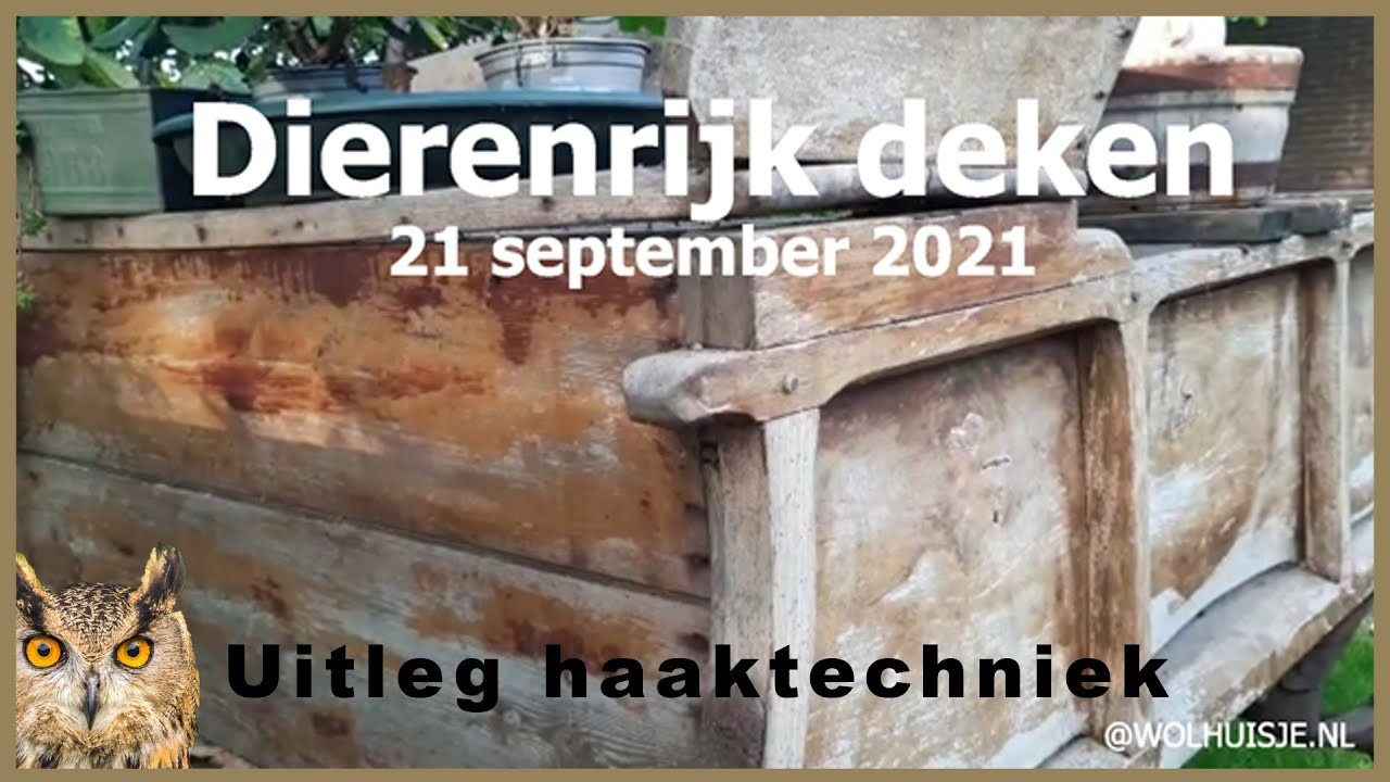 Dierenrijk deken haaktechniek