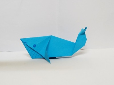 Easy paper whale ????.origami paper whale ????