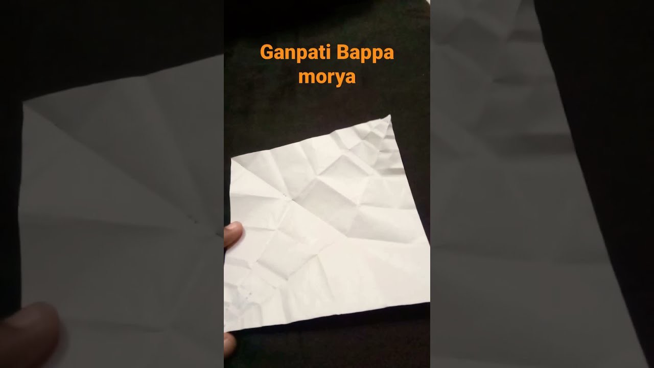 Ganesh chaturti origami paper craft (oragami ganesha)#oragami ganpati
